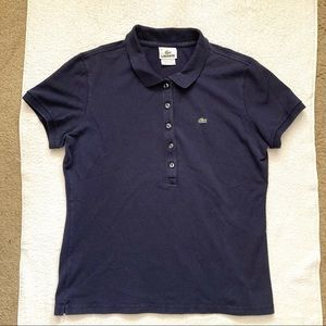 Lacoste Navy Blue Women’s’ Polo Size Large